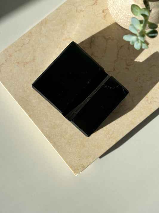 Polished Shungite Mobile Phone Stand