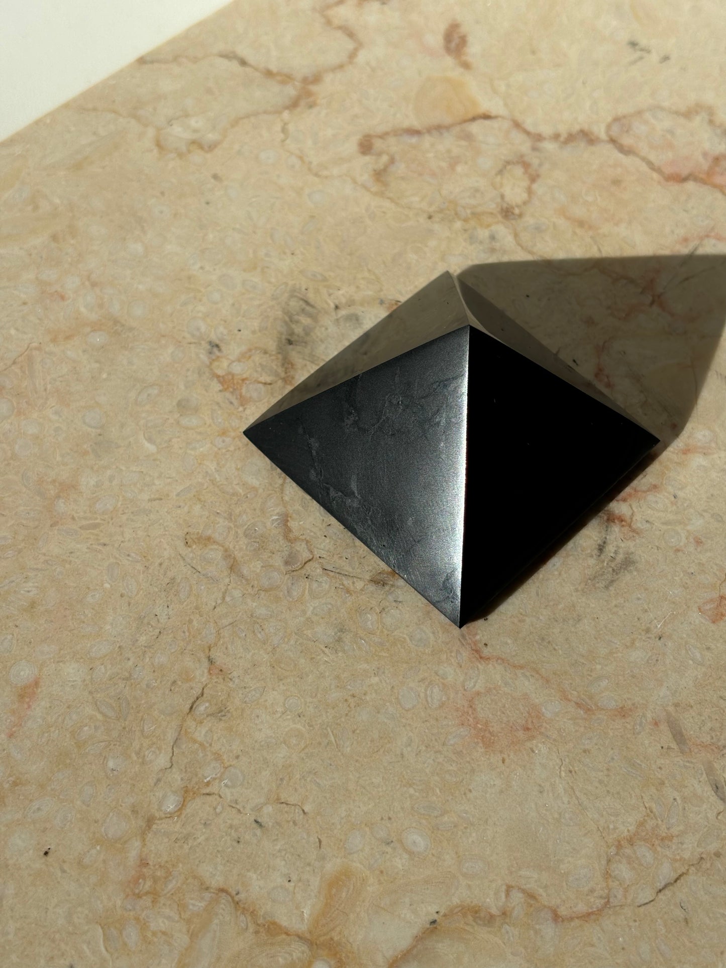 Polished Shungite Pyramid 5 cm