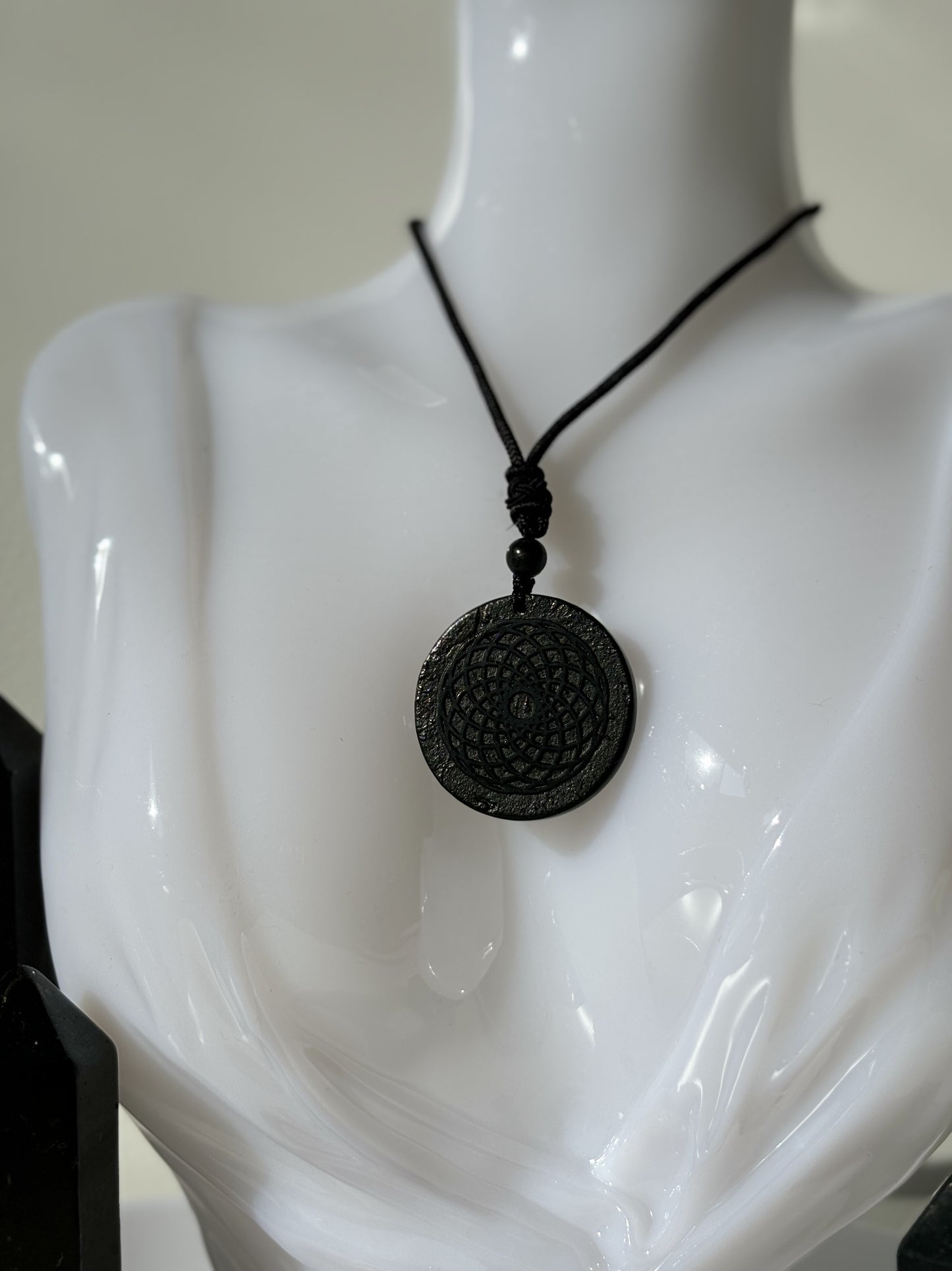 Shungite Flower of Life Necklace